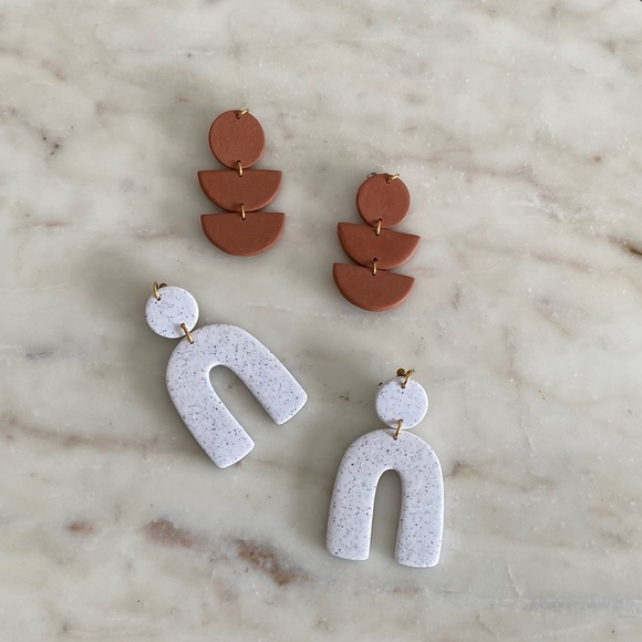 Jewelry - Statement Clay Earring Bundle